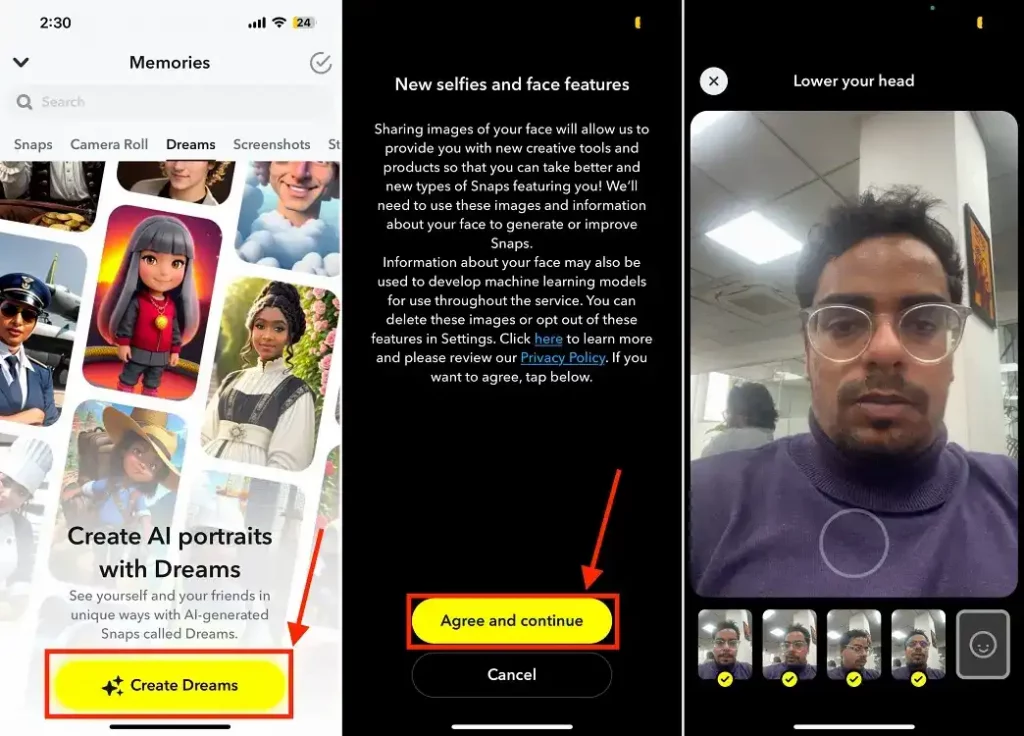How to Create Snapchat Dreams